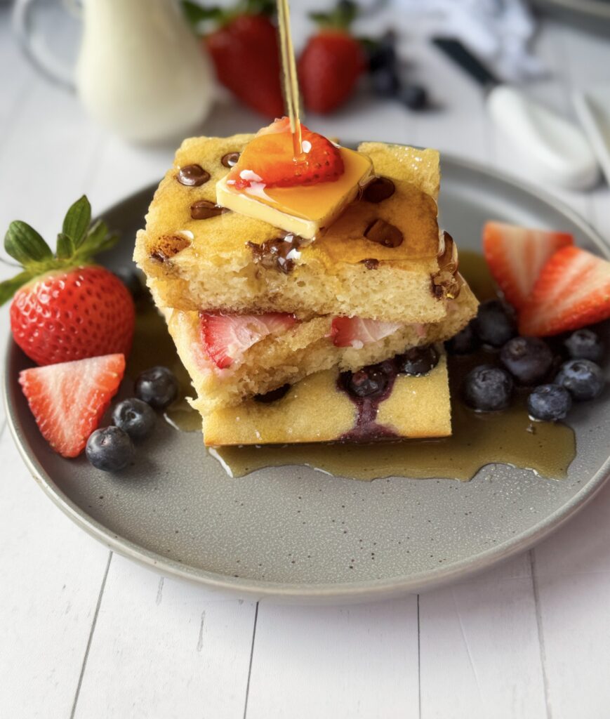 sourdough sheet pan pancakes