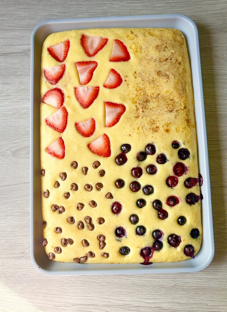 baked sourdough sheet pan pancakes