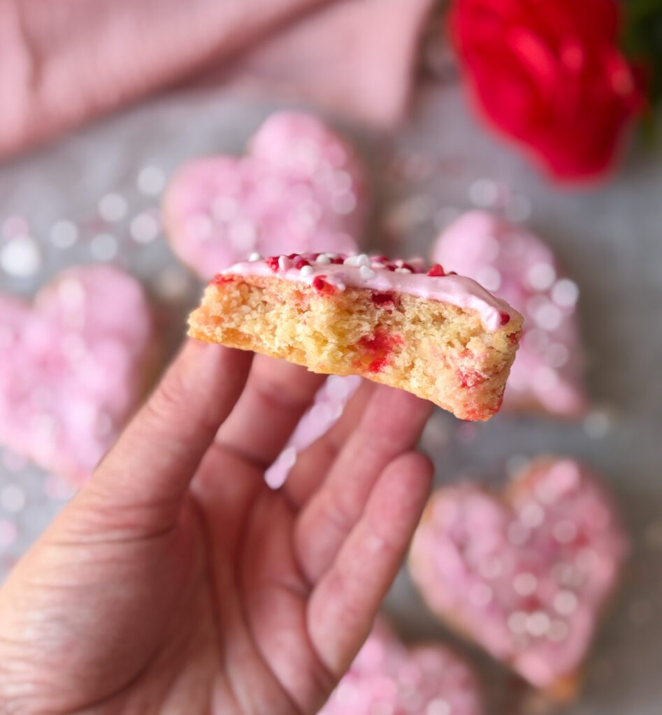 inside of sugar cookie bar