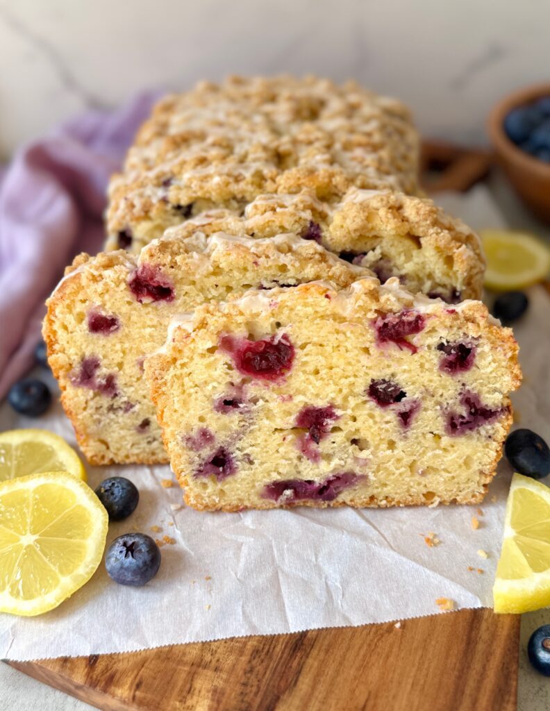 blueberry lemon sourdough quick bread