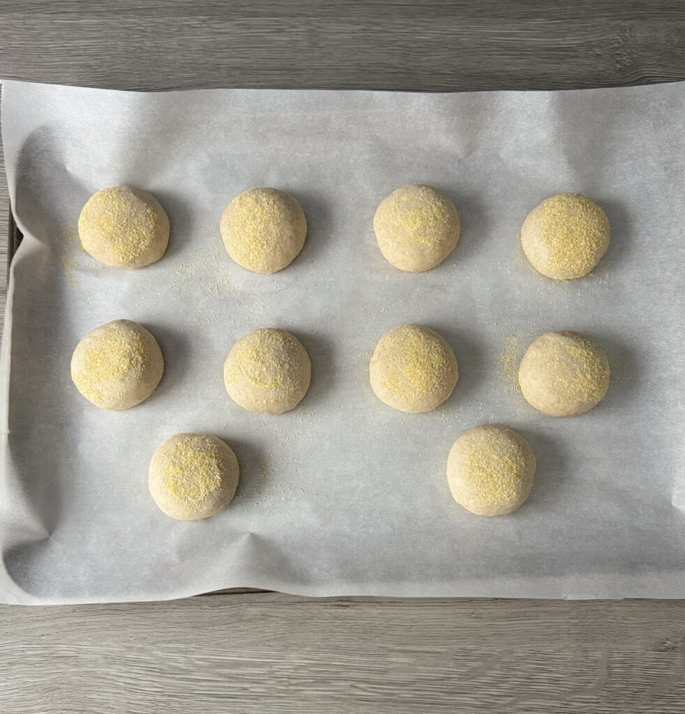 shaped English muffins