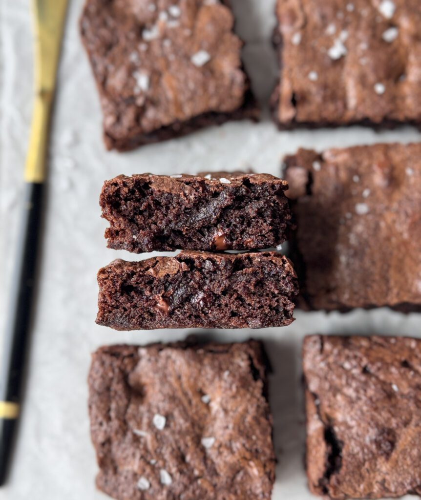 sourdough brownie crumb