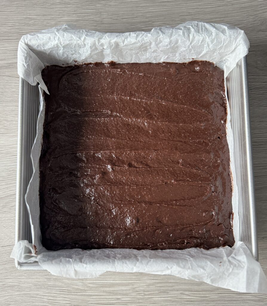 spread brownie batter