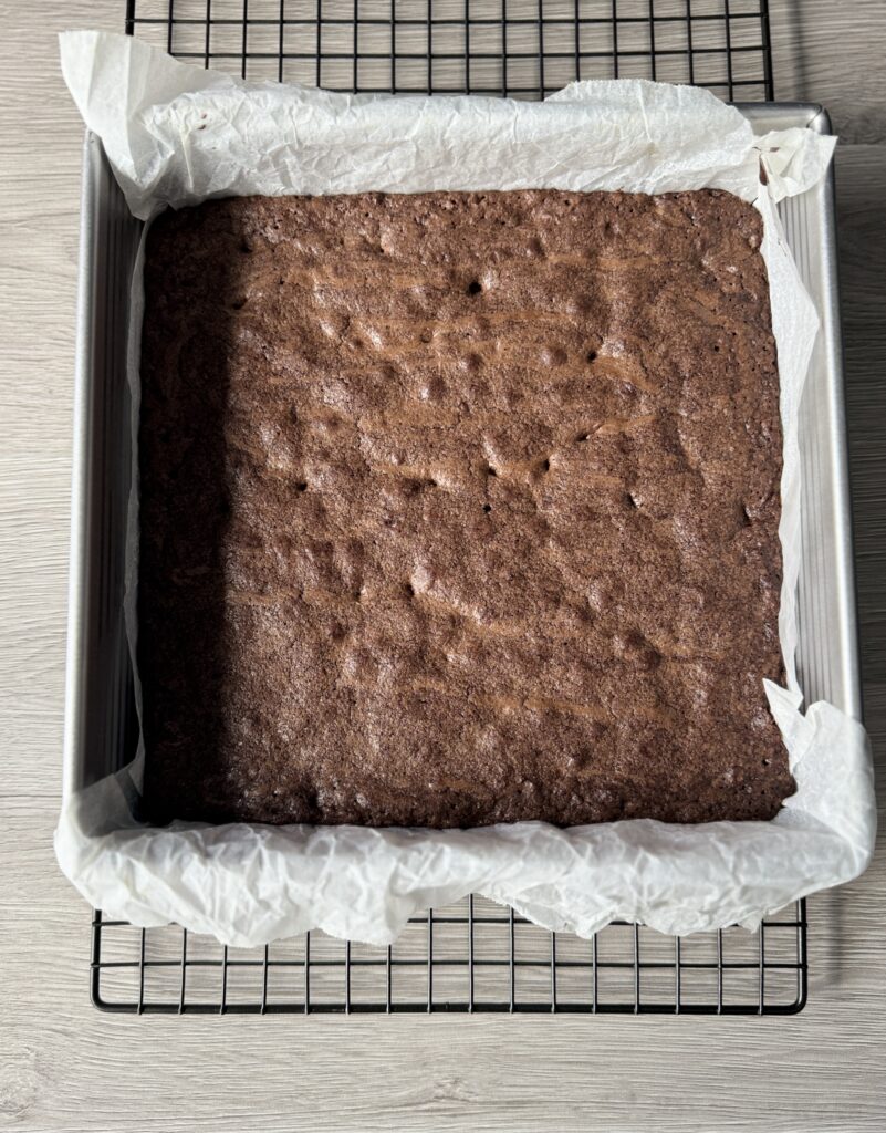 baked sourdough brownies