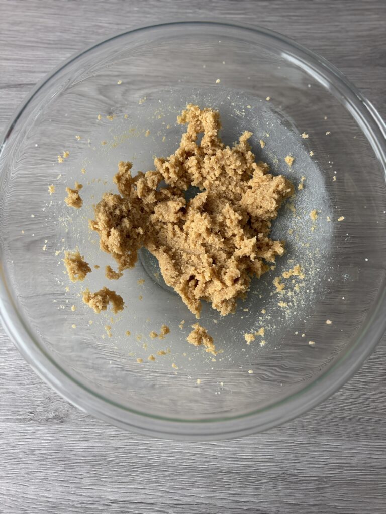 mixing cookie dough