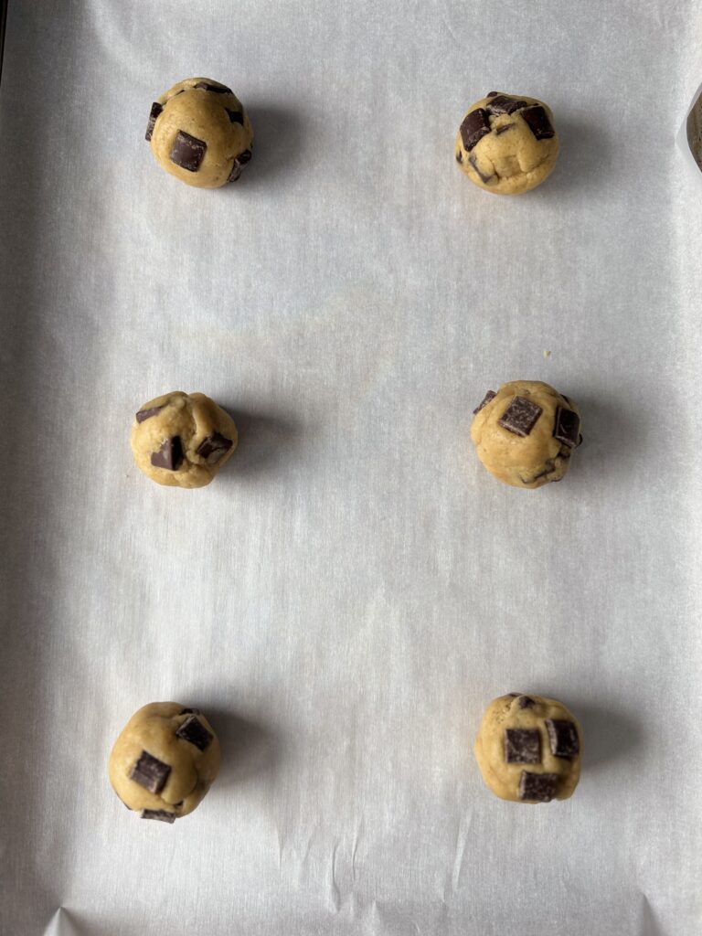 shaped chocolate chip cookies