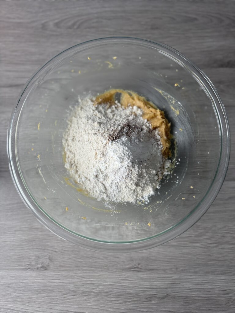 mixing chocolate chip cookie dough