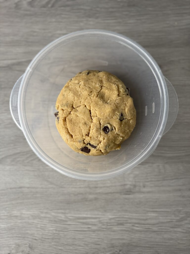 sourdough chocolate chip cookie dough