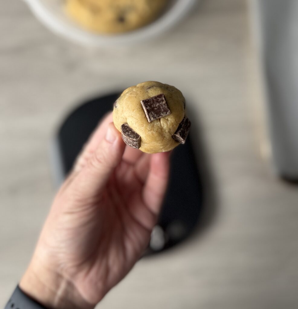 shaped chocolate chip cookies