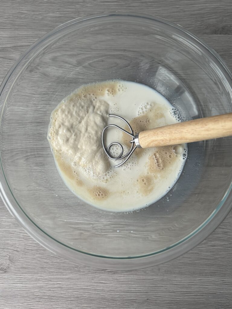 mixing discard English muffins