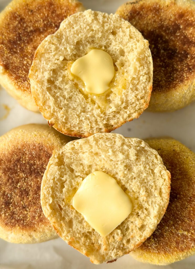 sourdough discard English muffins