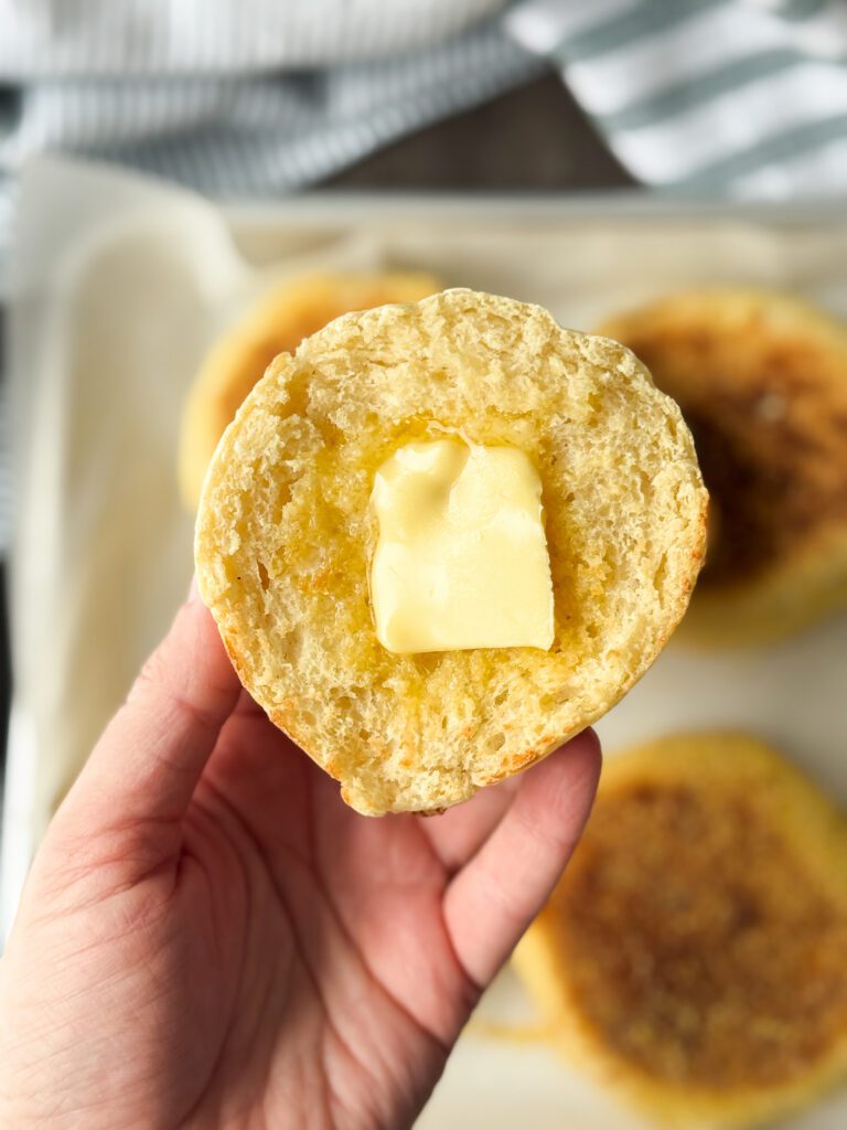 sourdough discard English muffins