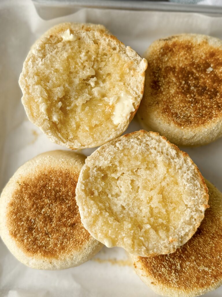 sourdough discard English muffins