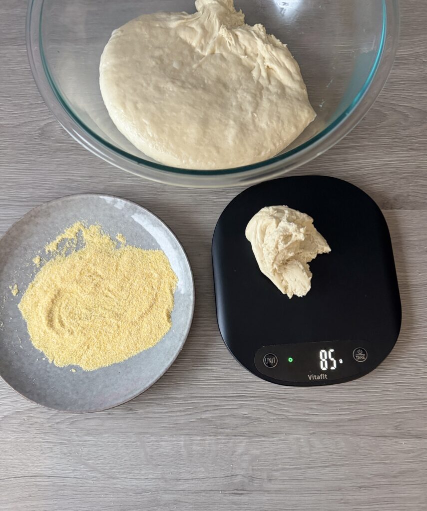 shaping discard English muffins