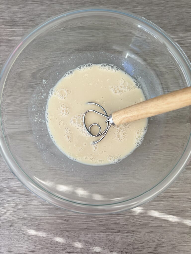 sourdough discard french bread mixing