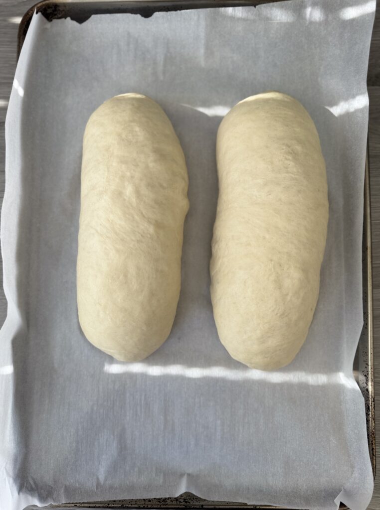 proofed sourdough discard French bread