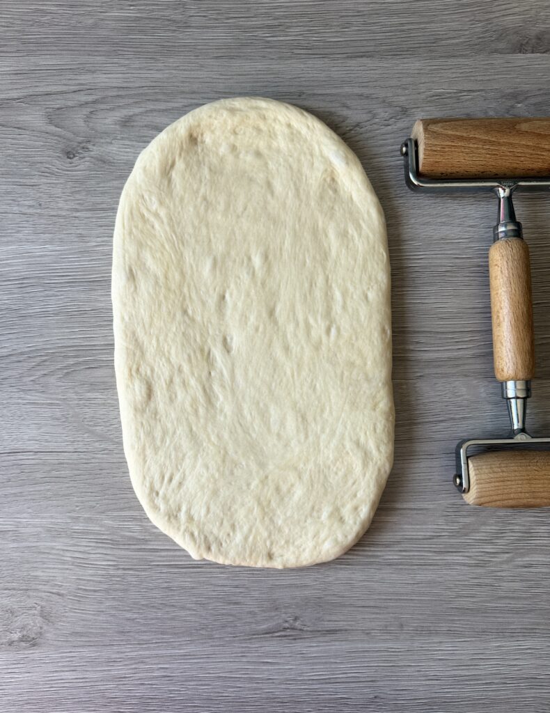 shaping French bread