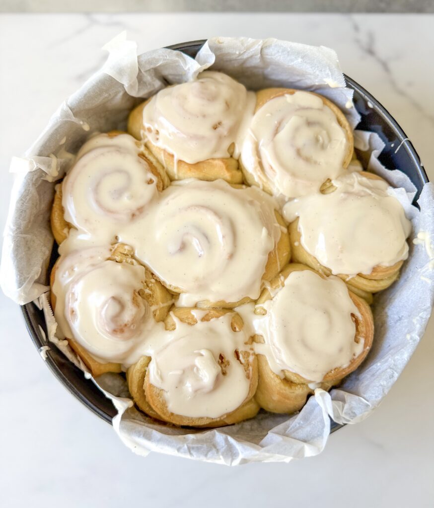 glazed orange vanilla brioche rolls