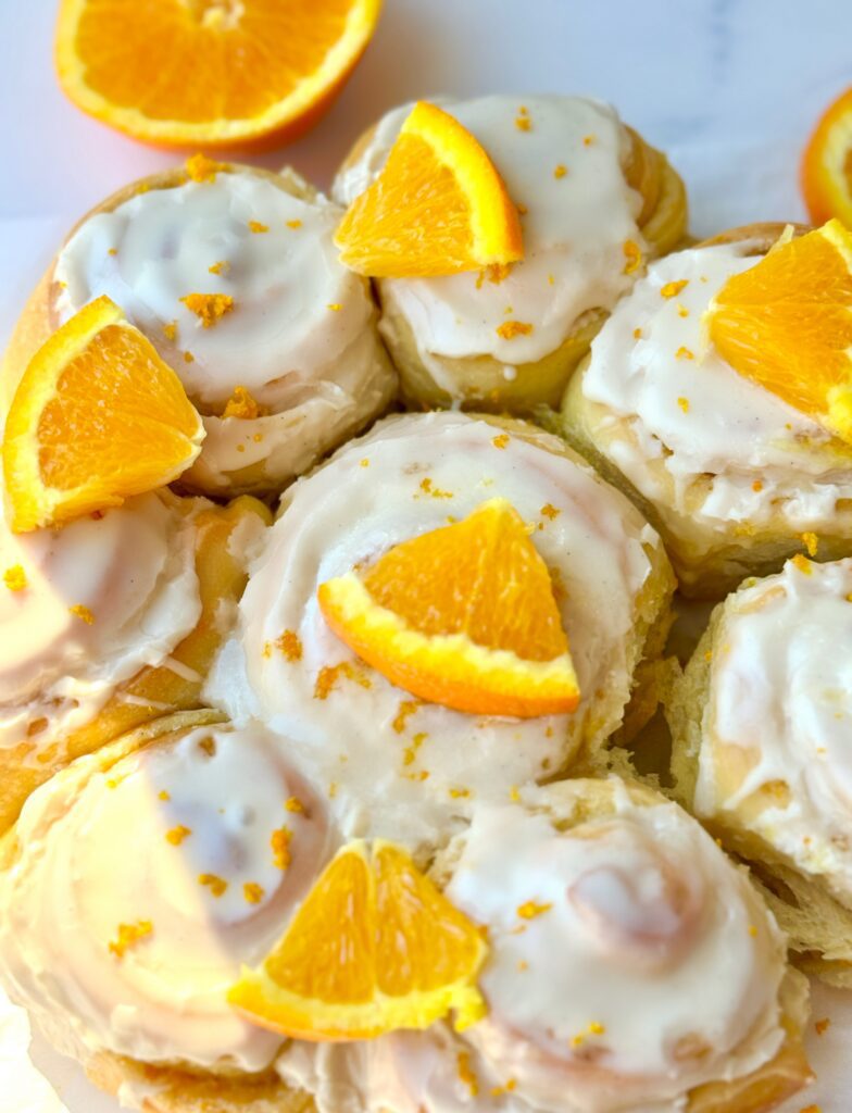 orange vanilla brioche rolls