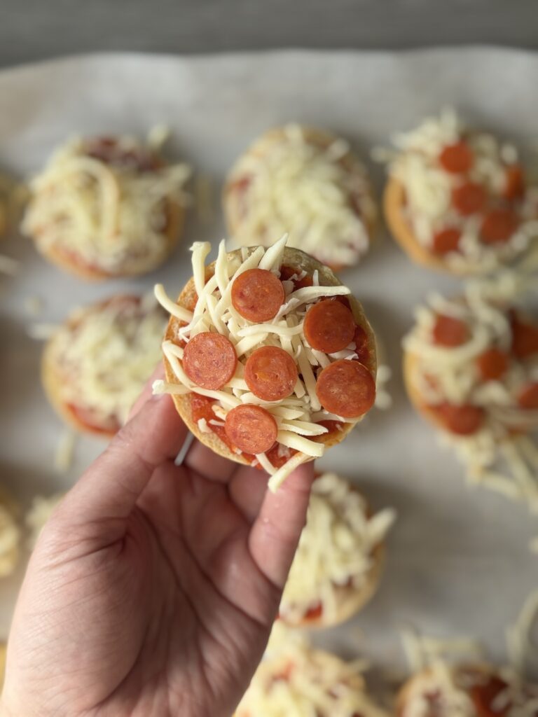 topping the bagel bites