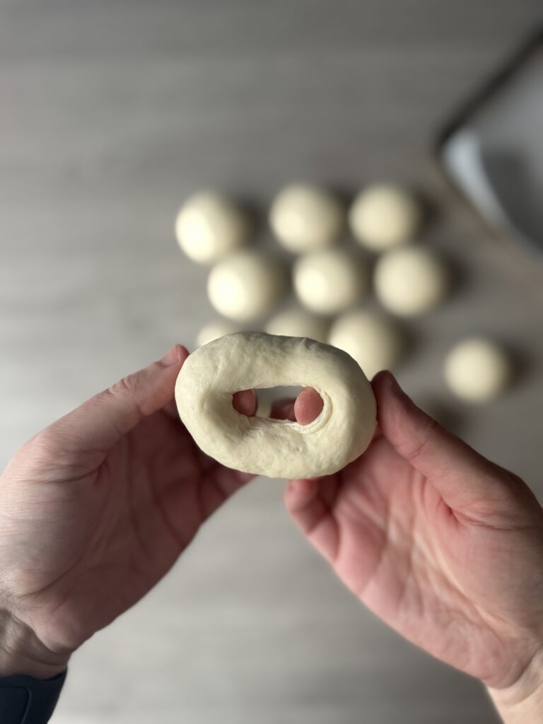 shaping bagel bites