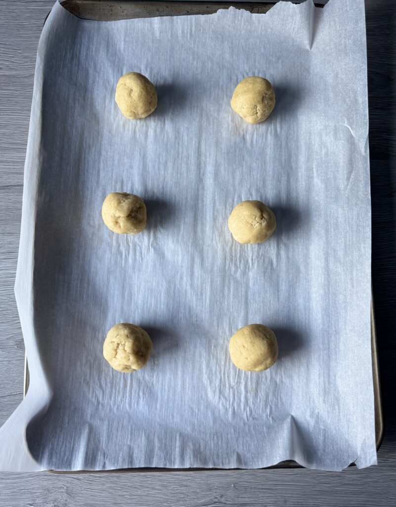 shaped soft sourdough cookies