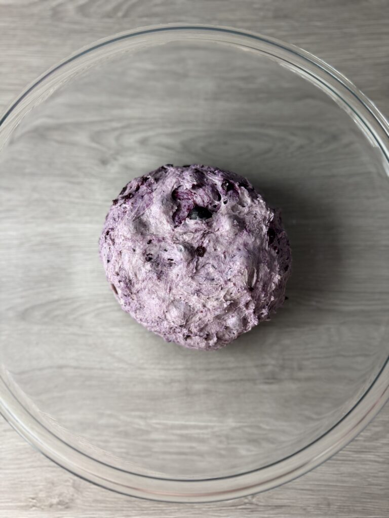 blueberry English muffin dough