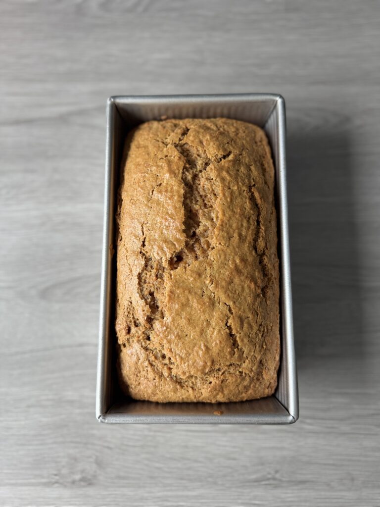 baked carrot cake loaf