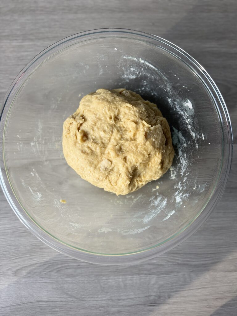 mixed discard challah dough