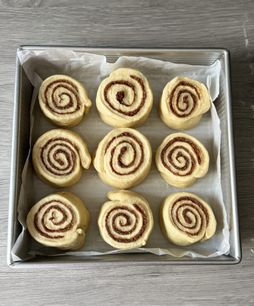 shaped sourdough discard cinnamon rolls