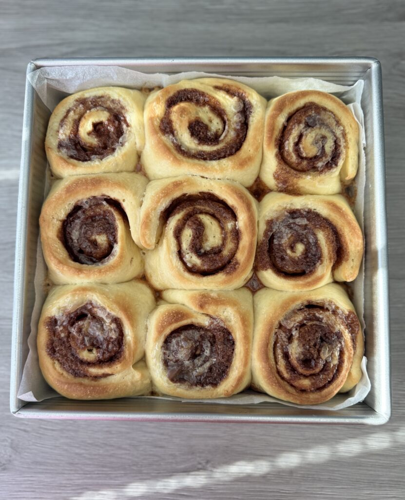 baked sourdough discard cinnamon rolls