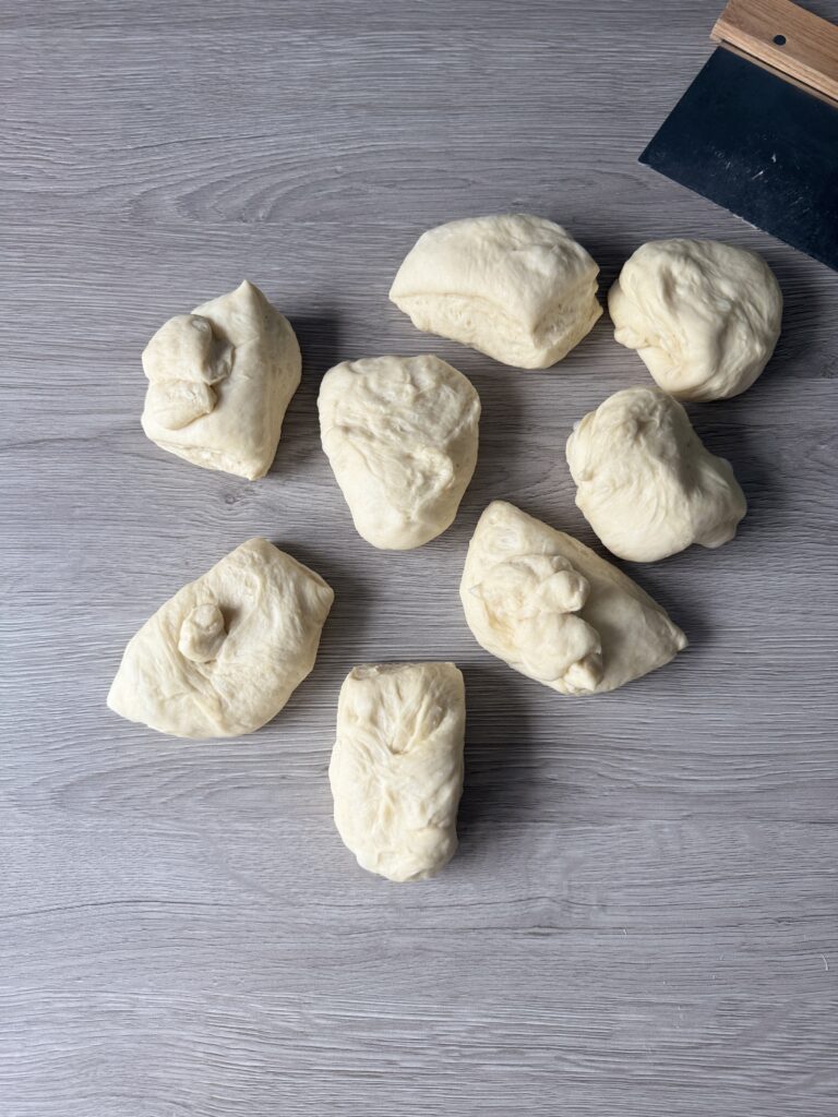 shaping hamburger buns