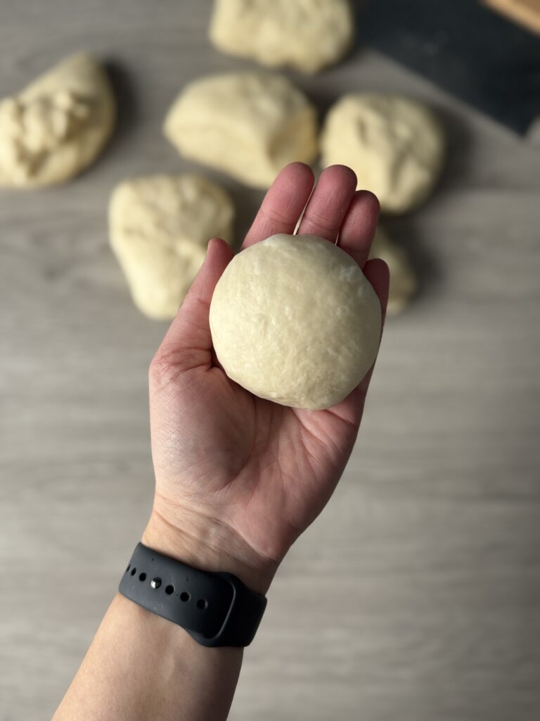 shaping hamburger buns