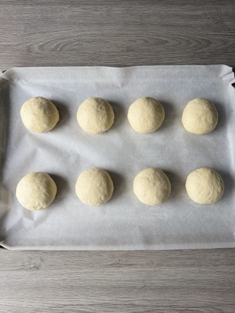 shaped sourdough discard hamburger buns