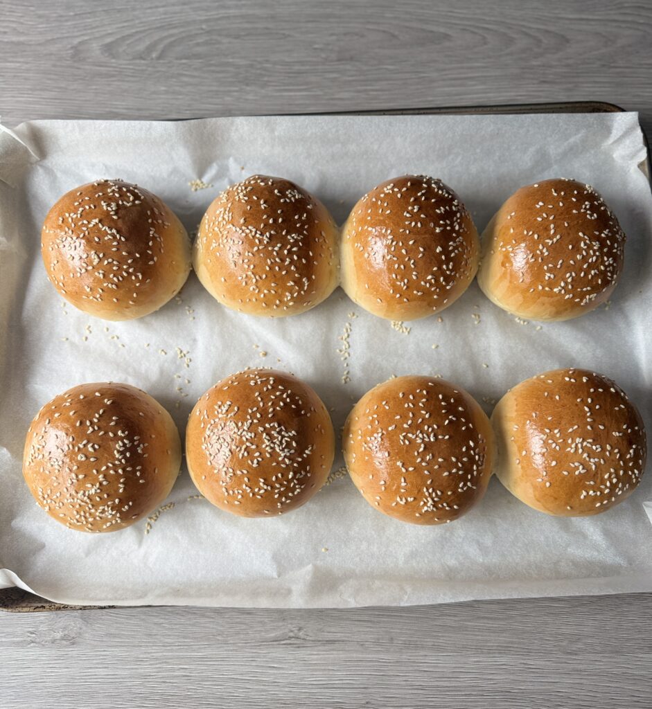 baked discard hamburger buns