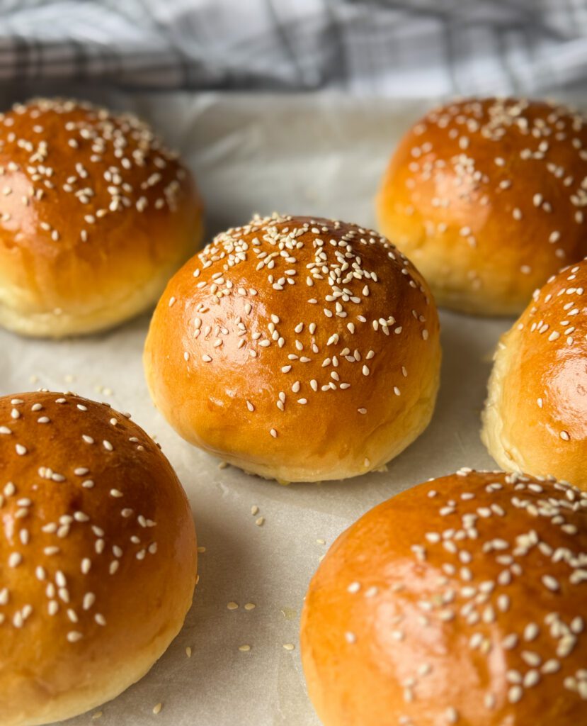 sourdough discard hamburger buns