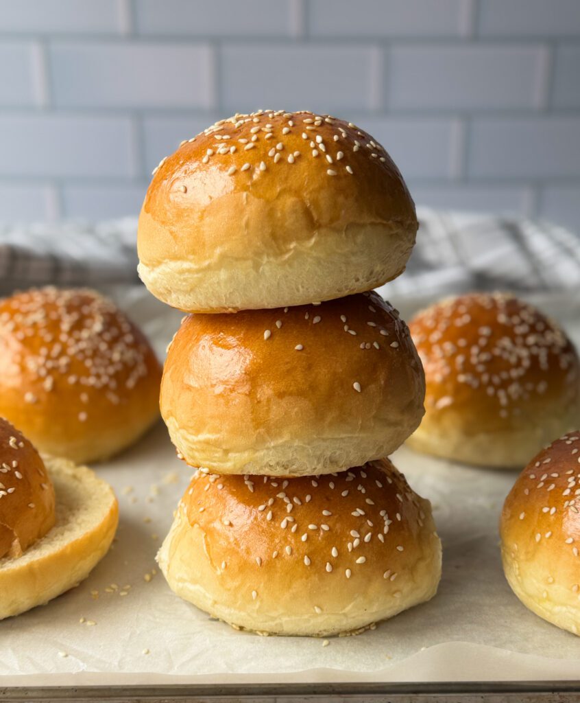 sourdough discard hamburger buns