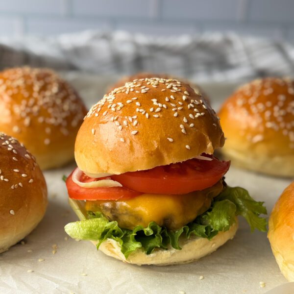 sourdough discard hamburger buns