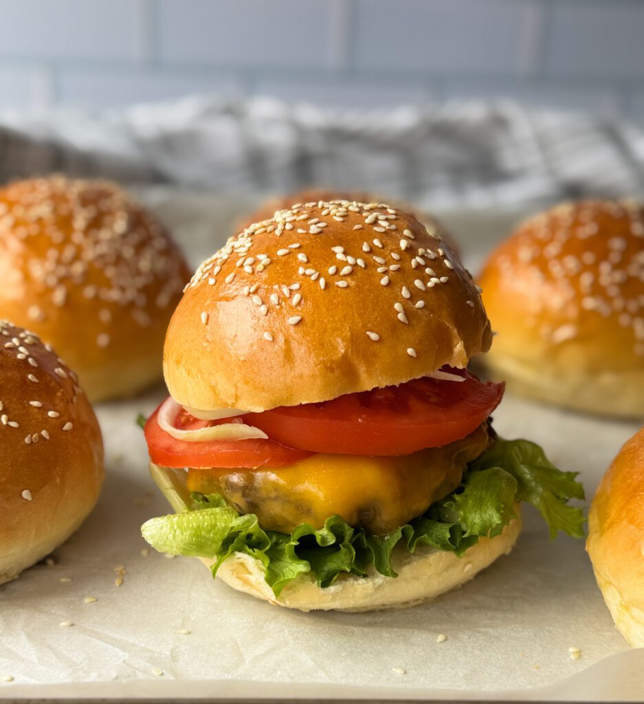 sourdough discard hamburger buns