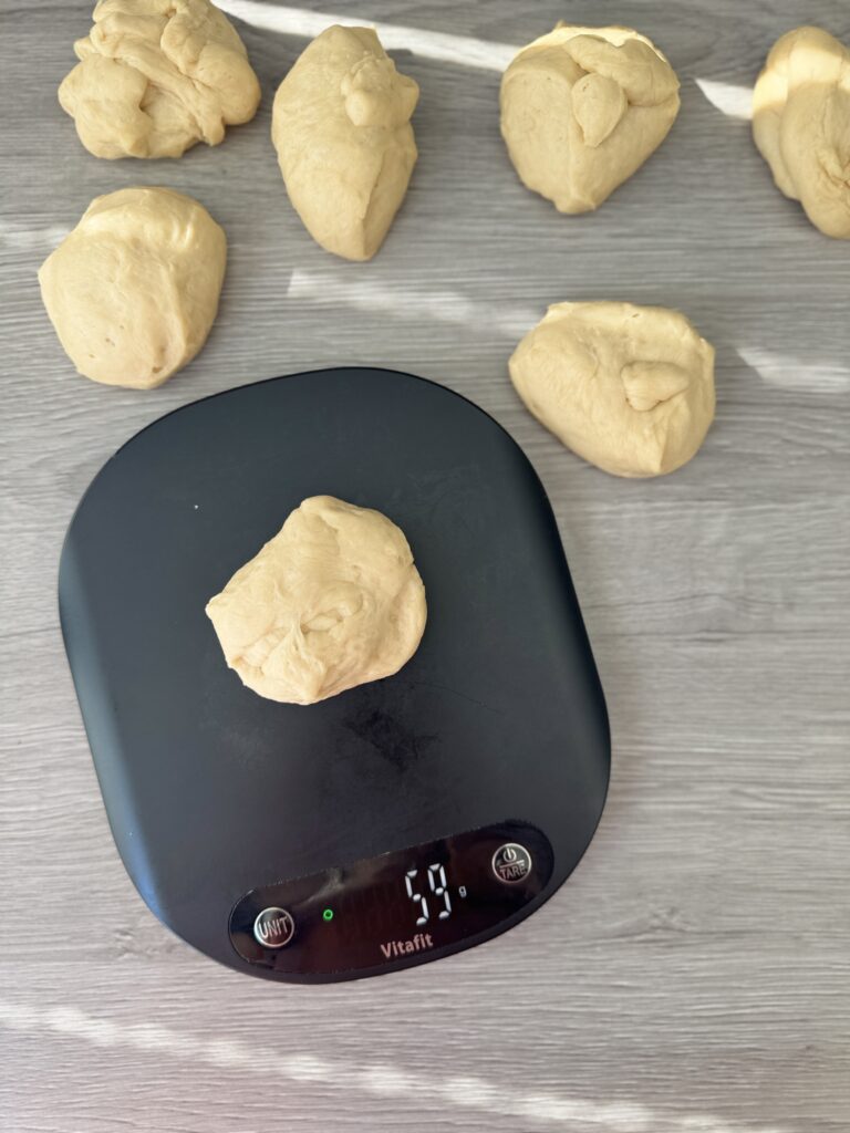 shaping Hawaiian rolls