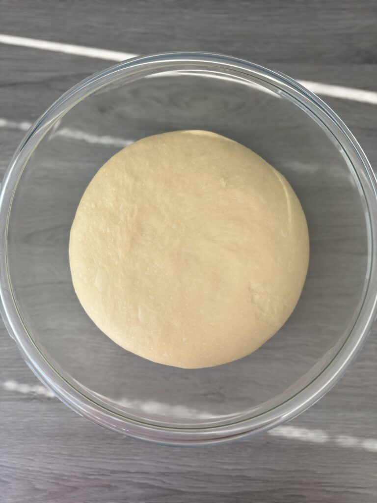proofed Hawaiian roll dough