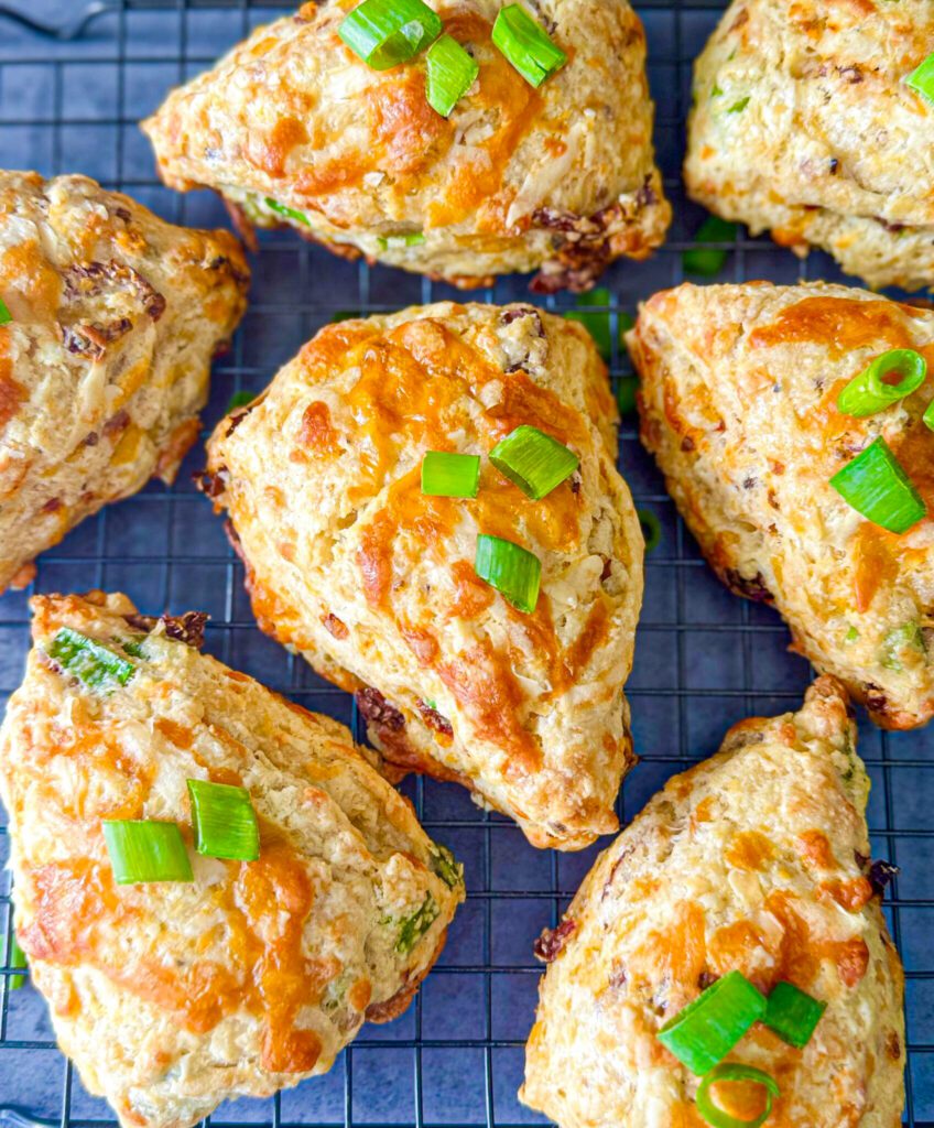 sun-dried tomato sourdough scones