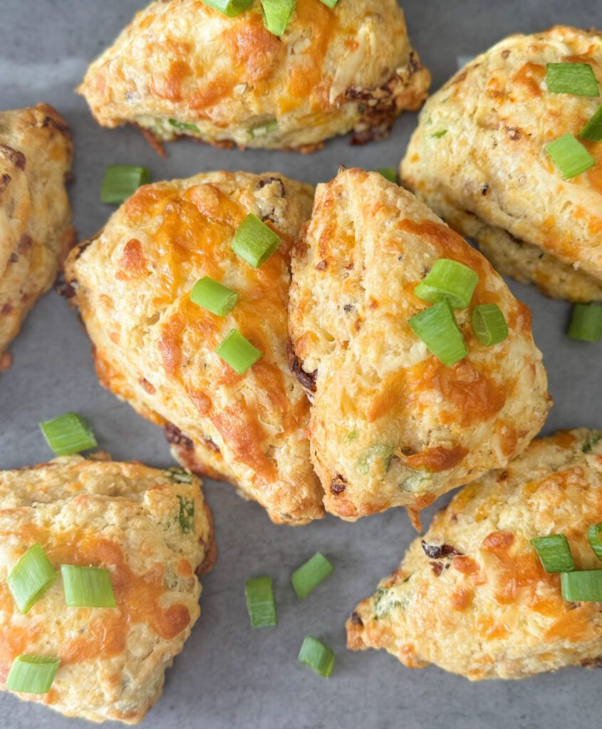 sun-dried tomato sourdough scones