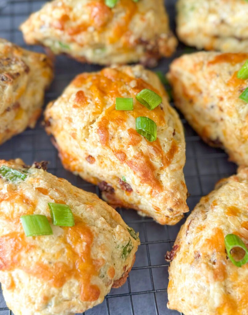 sun-dried tomato sourdough scones