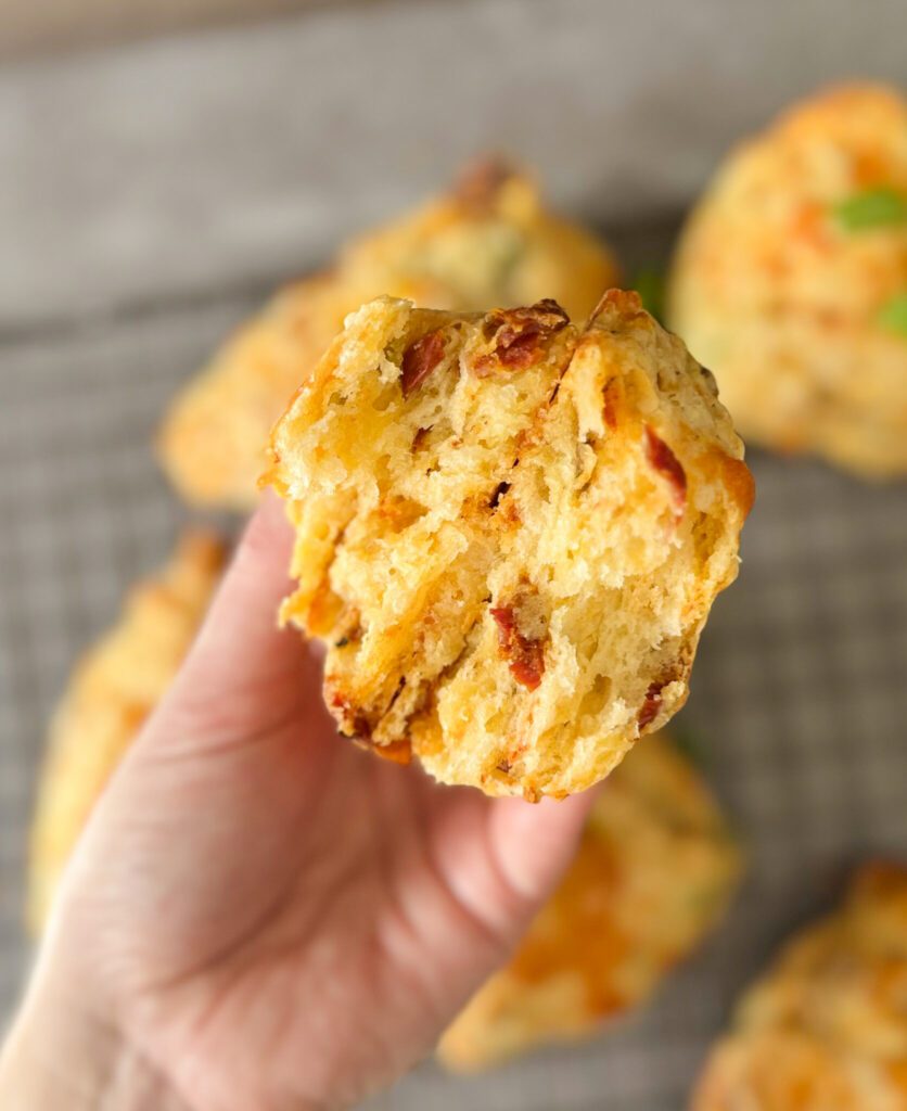 sun-dried tomato sourdough scones