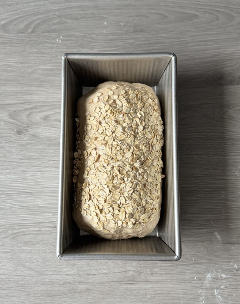 shaped honey wheat sourdough discard sandwich bread