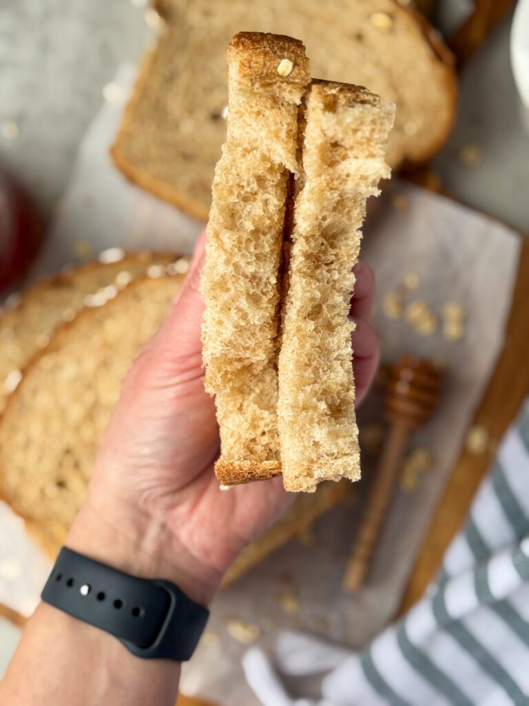 honey wheat sourdough discard sandwich bread