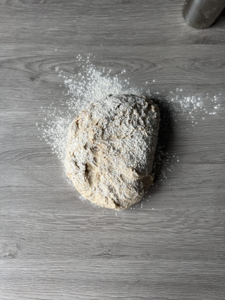 kneading honey wheat discard sandwich bread