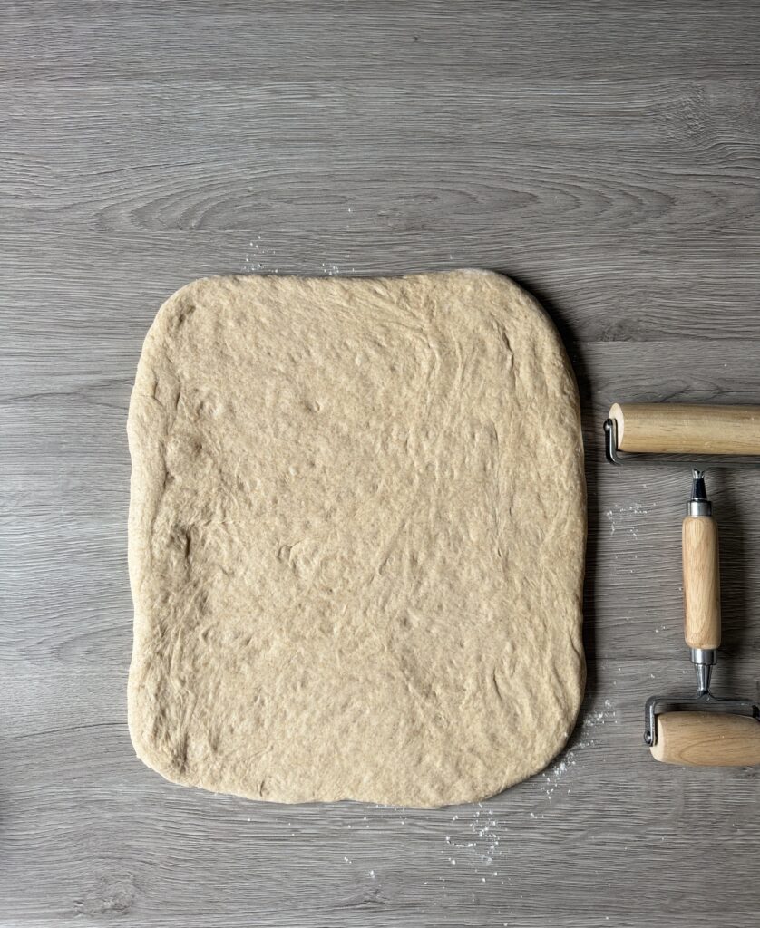 shaping honey wheat sandwich bread