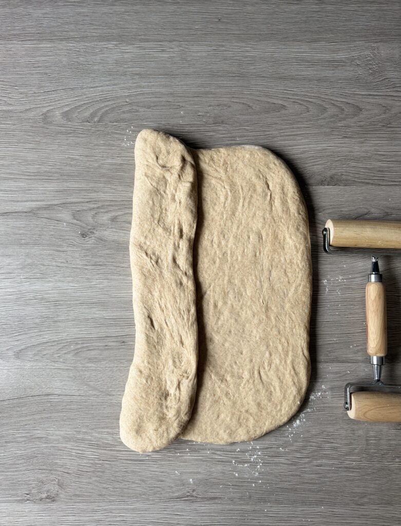 shaping honey wheat sandwich bread